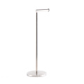 Standing Toilet Paper Holder Stand for Bathroom Brushed Nickel Tissue Roll Dispenser with Reserve Storage